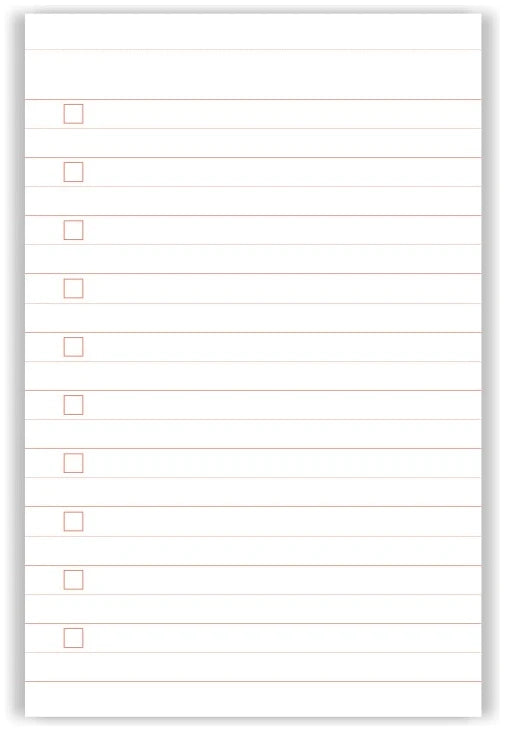 Notepad - Red - القرطاسية