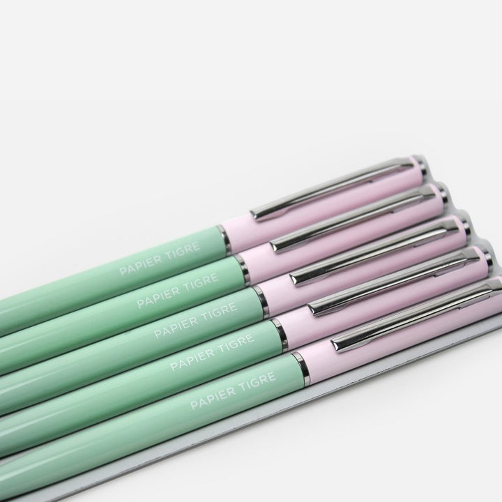 Ballpoint Pencil - Mint & Powder Pink -  شنطة
