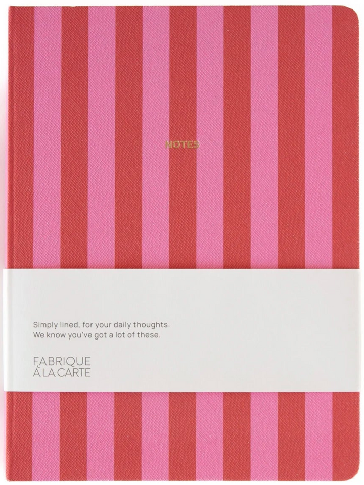 Notebook Stripes Pink - القرطاسية