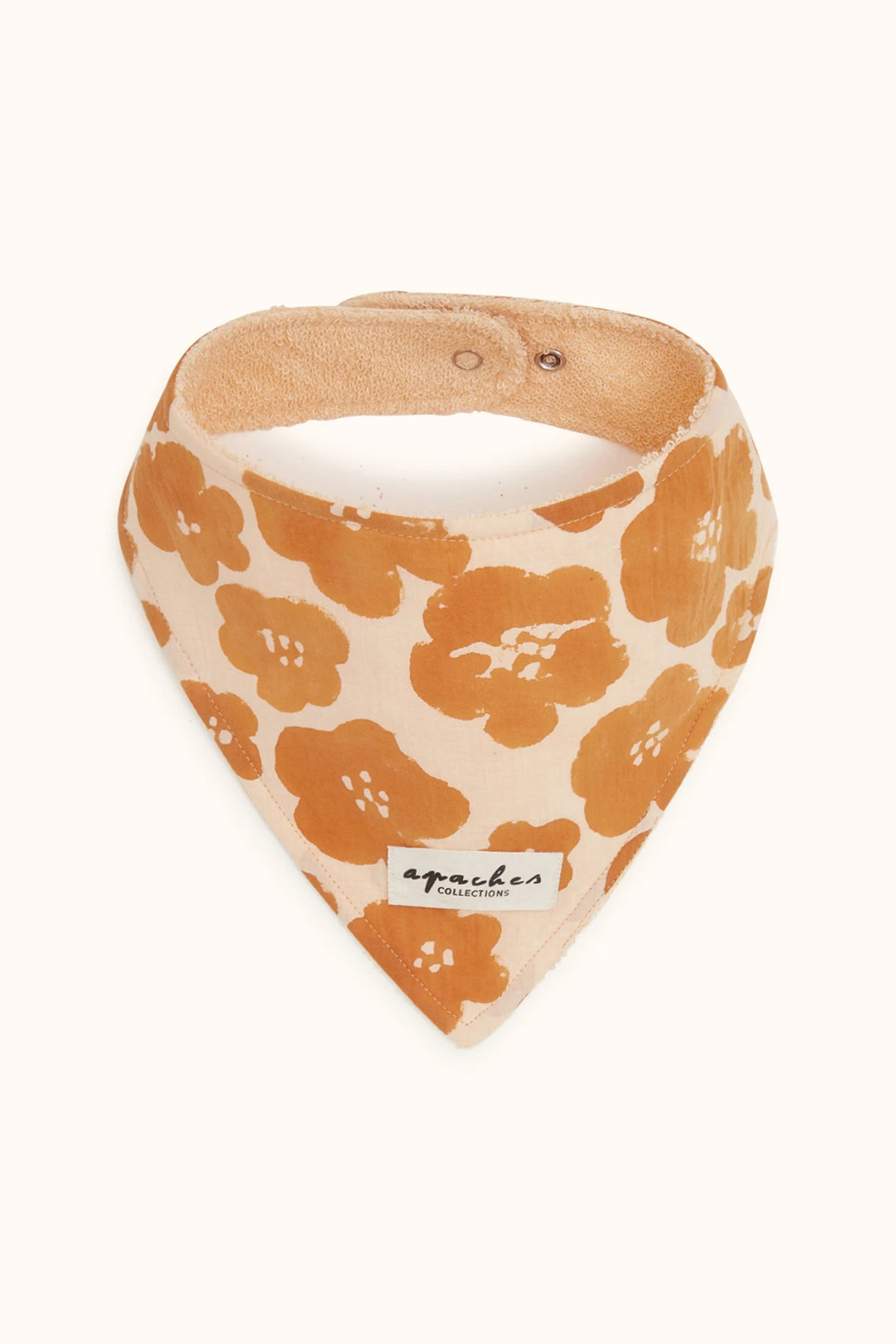Bib Bami - Flora Bold Orange  - مريلة