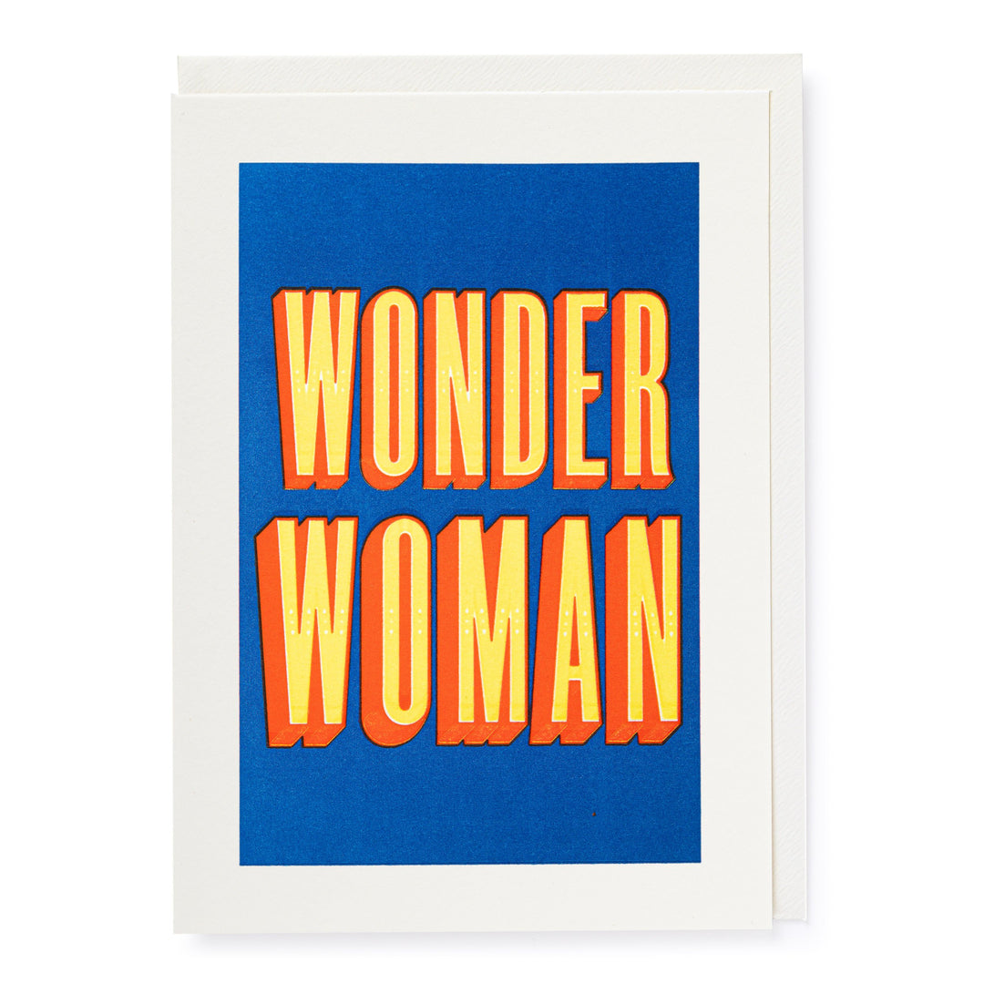 Letter Press Card - Wonder Woman - عود ثقاب