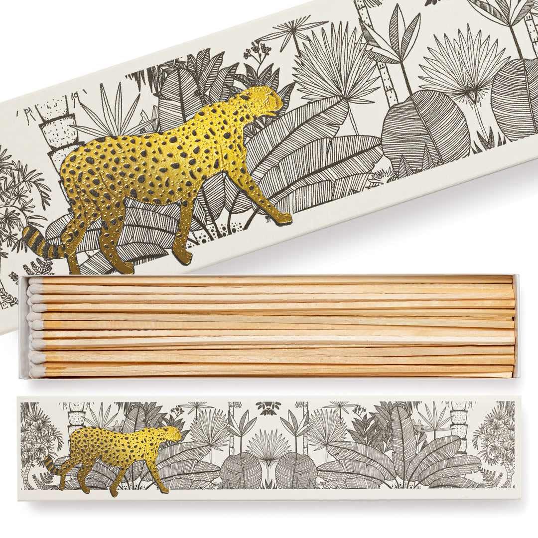 Long Matchbox - Cheetah in White Jungle - عود ثقاب