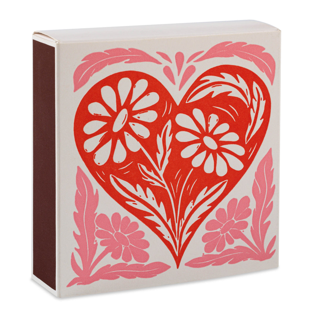 Square Matchbox - Botanical Heart - عود ثقاب