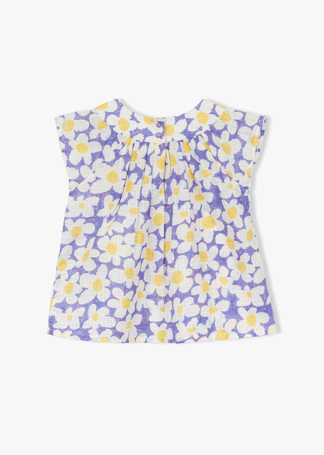 Blouse Girl Flowers Fatine Purple - قميص