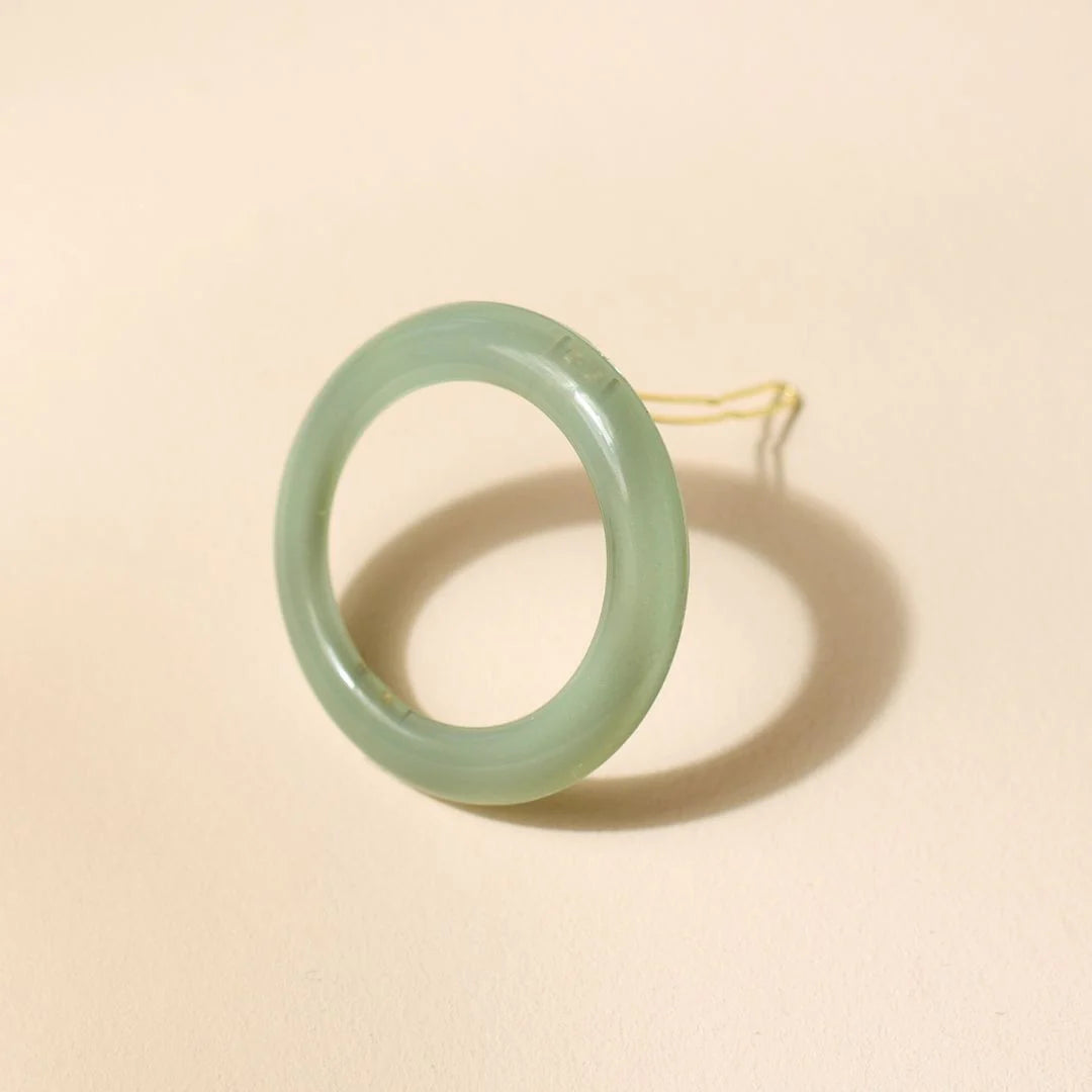 Round Hair Clip Sea Green - مُكَمِّلات