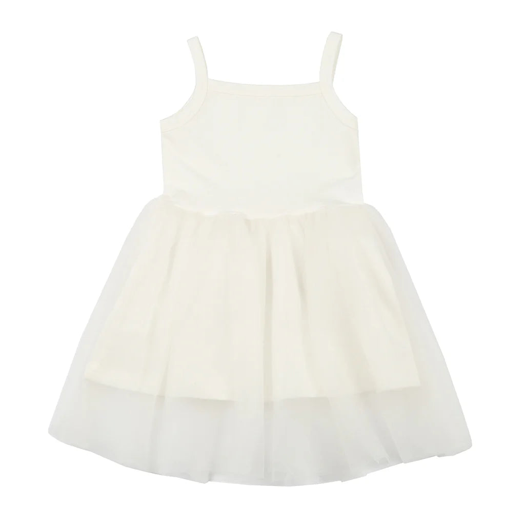Bunnytail Dress - White قلم