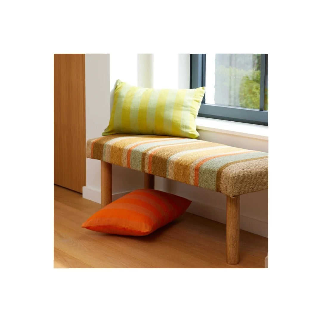 Cushion Stripes Celery - شنطة