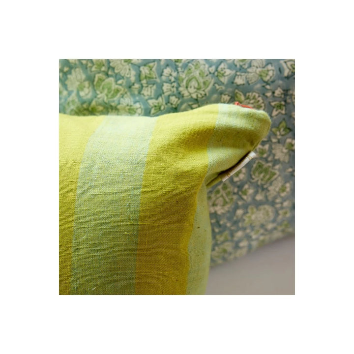 Cushion Stripes Celery - شنطة
