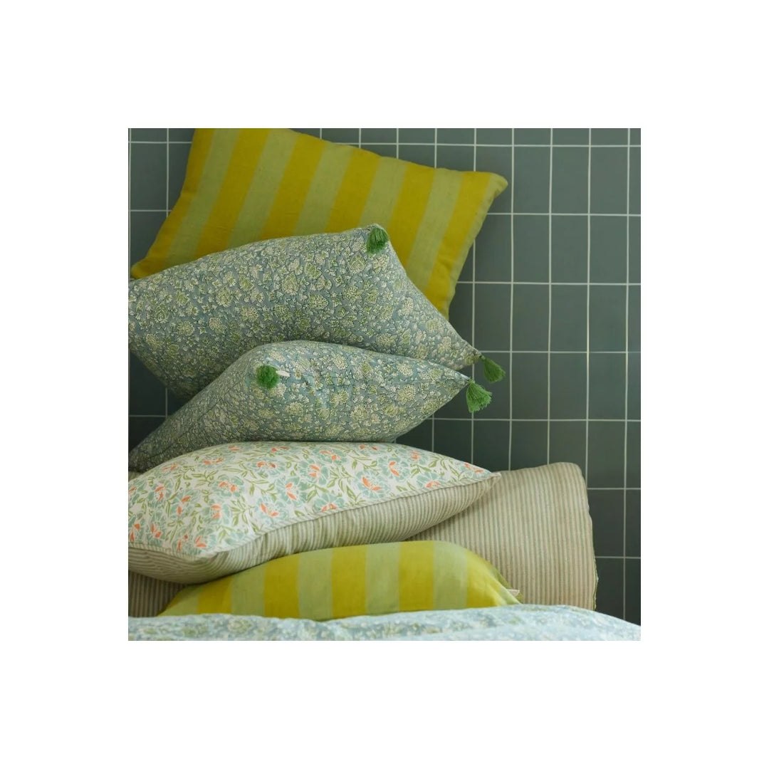 Cushion Stripes Celery - شنطة