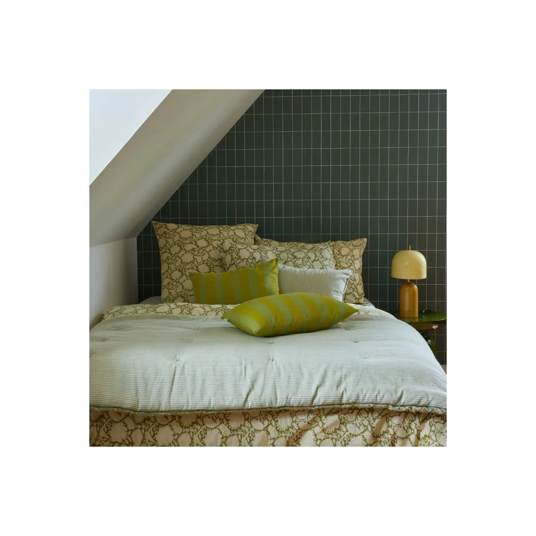 Cushion Stripes Celery - شنطة