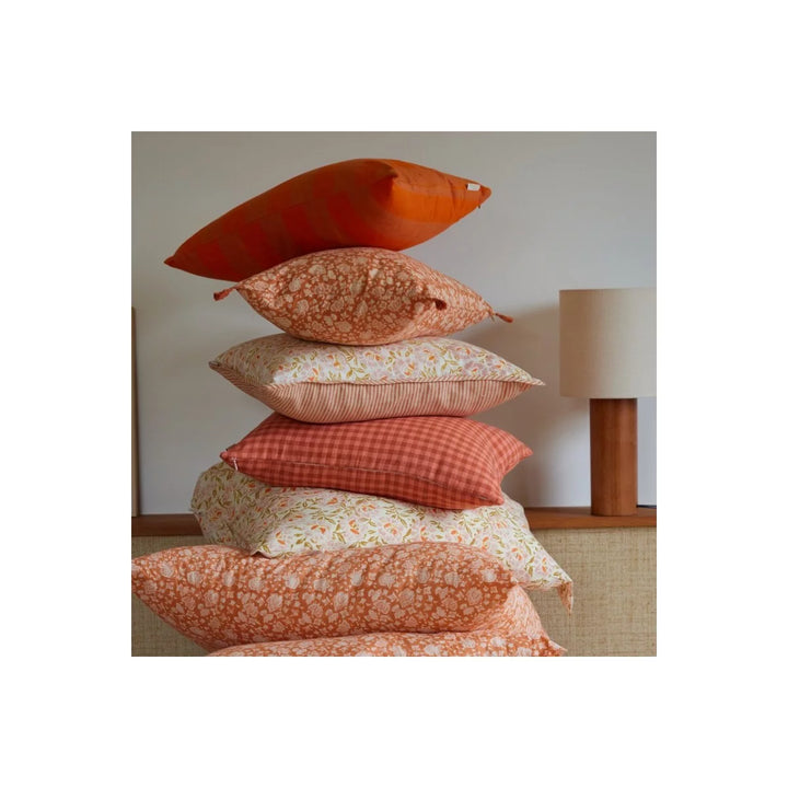 Cushion Vichy Rose/Terracotta - شنطة