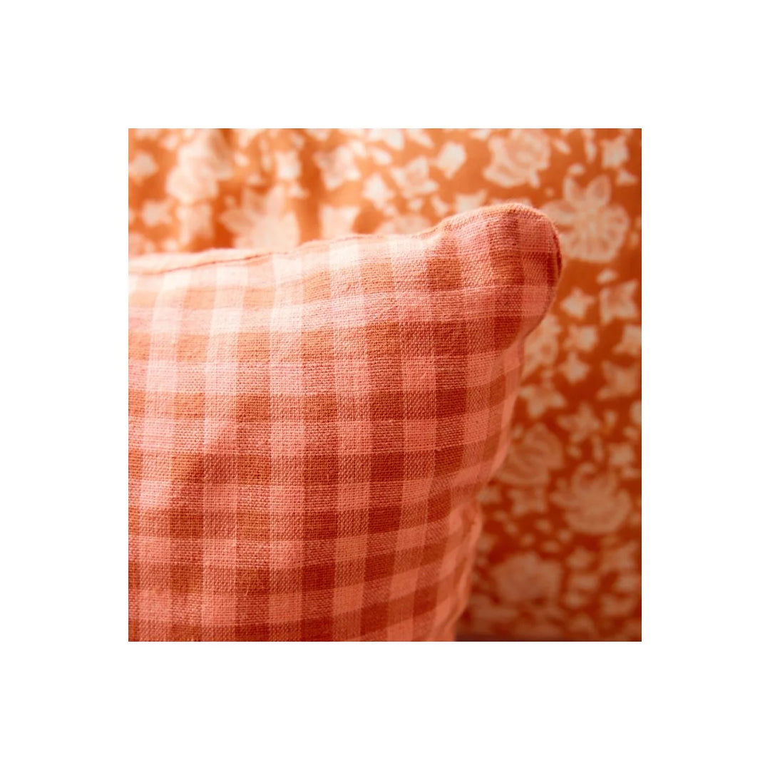 Cushion Vichy Rose/Terracotta - شنطة
