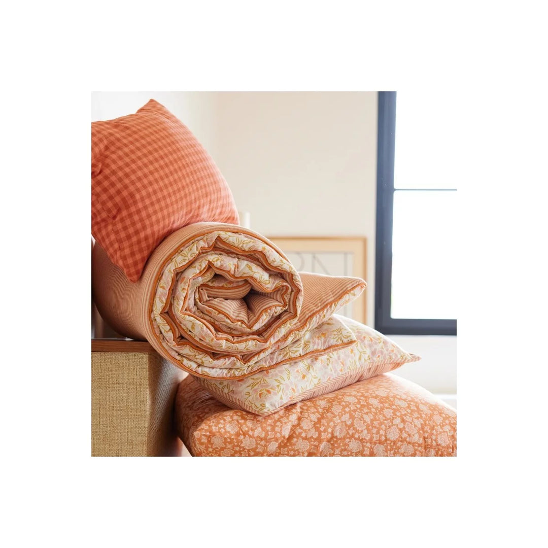 Cushion Vichy Rose/Terracotta - شنطة