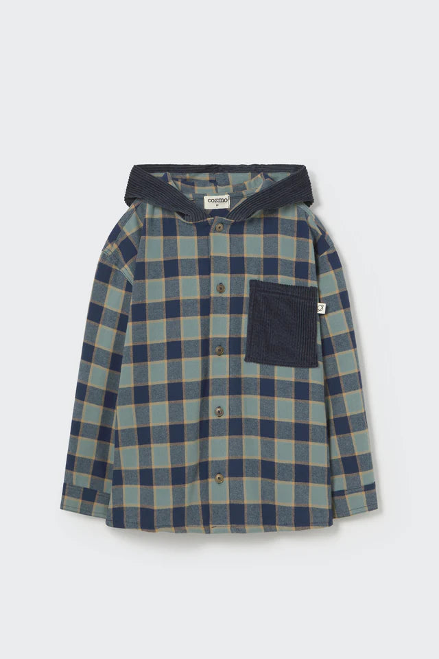 Hooded Shirt Faro Boy - Artic Blue - ملابس