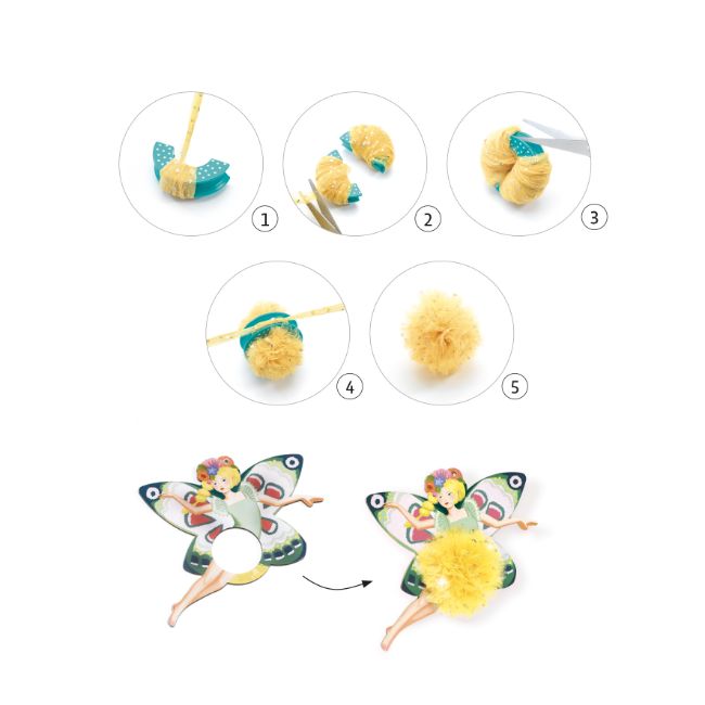 Fairy Pompoms Kit- ألعاب الأطفال