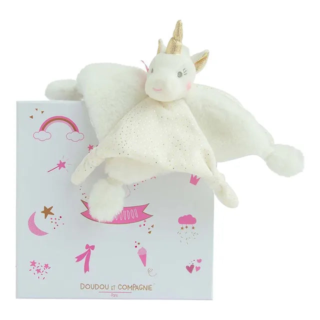 Doudou Et Compagnie Baby Unicorn White 1
