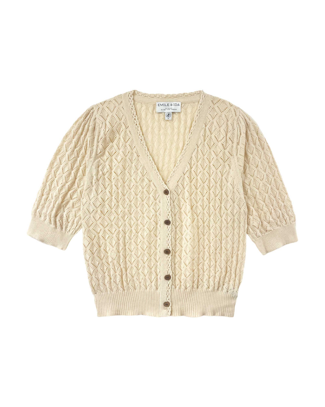 Cardigan Ajoure Women Off-white - قصيرة