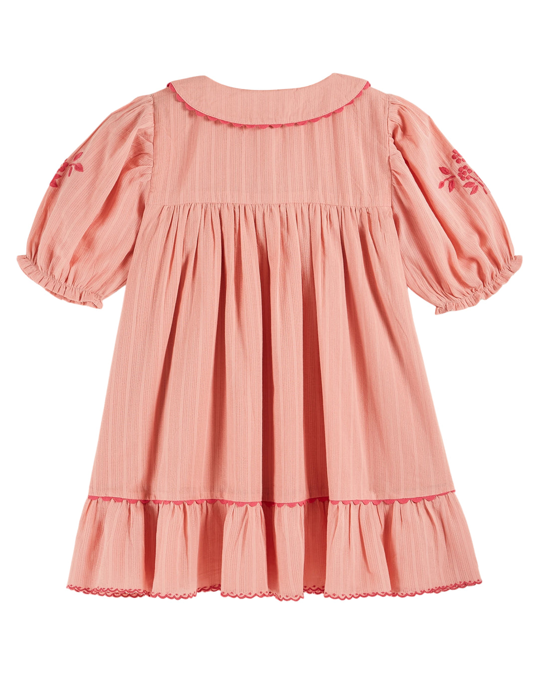 Dress Girl Bordered Blossom - قصيرة