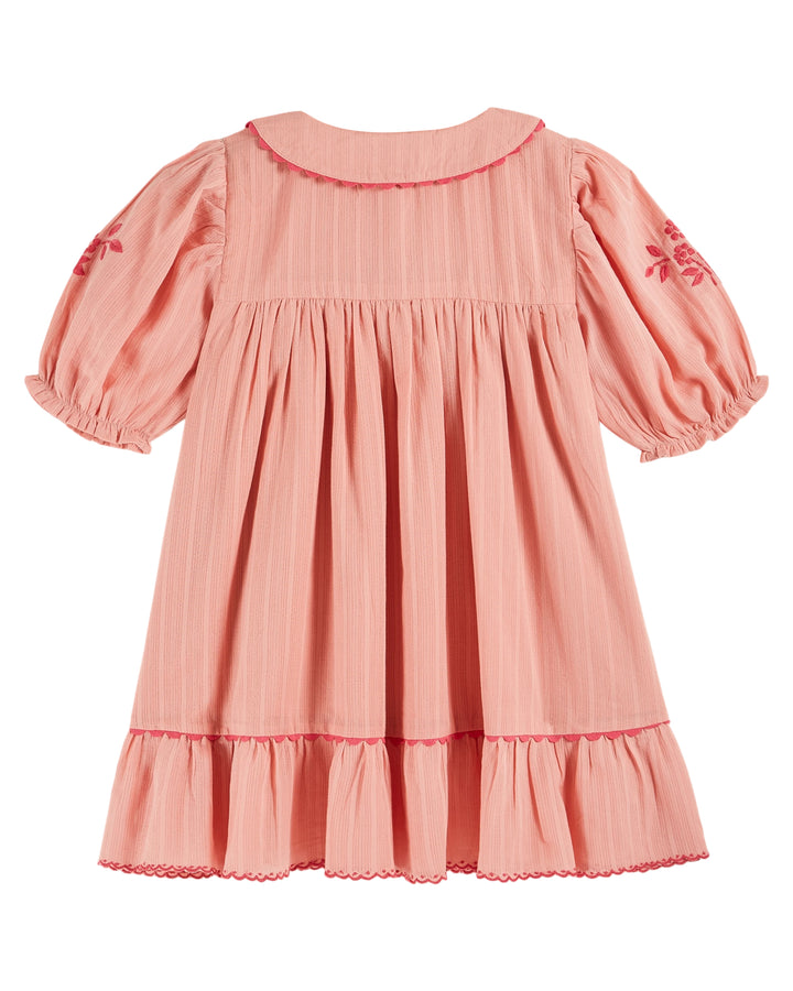 Dress Girl Bordered Blossom - قصيرة