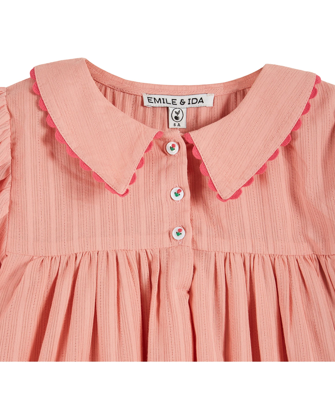 Dress Girl Bordered Blossom - قصيرة