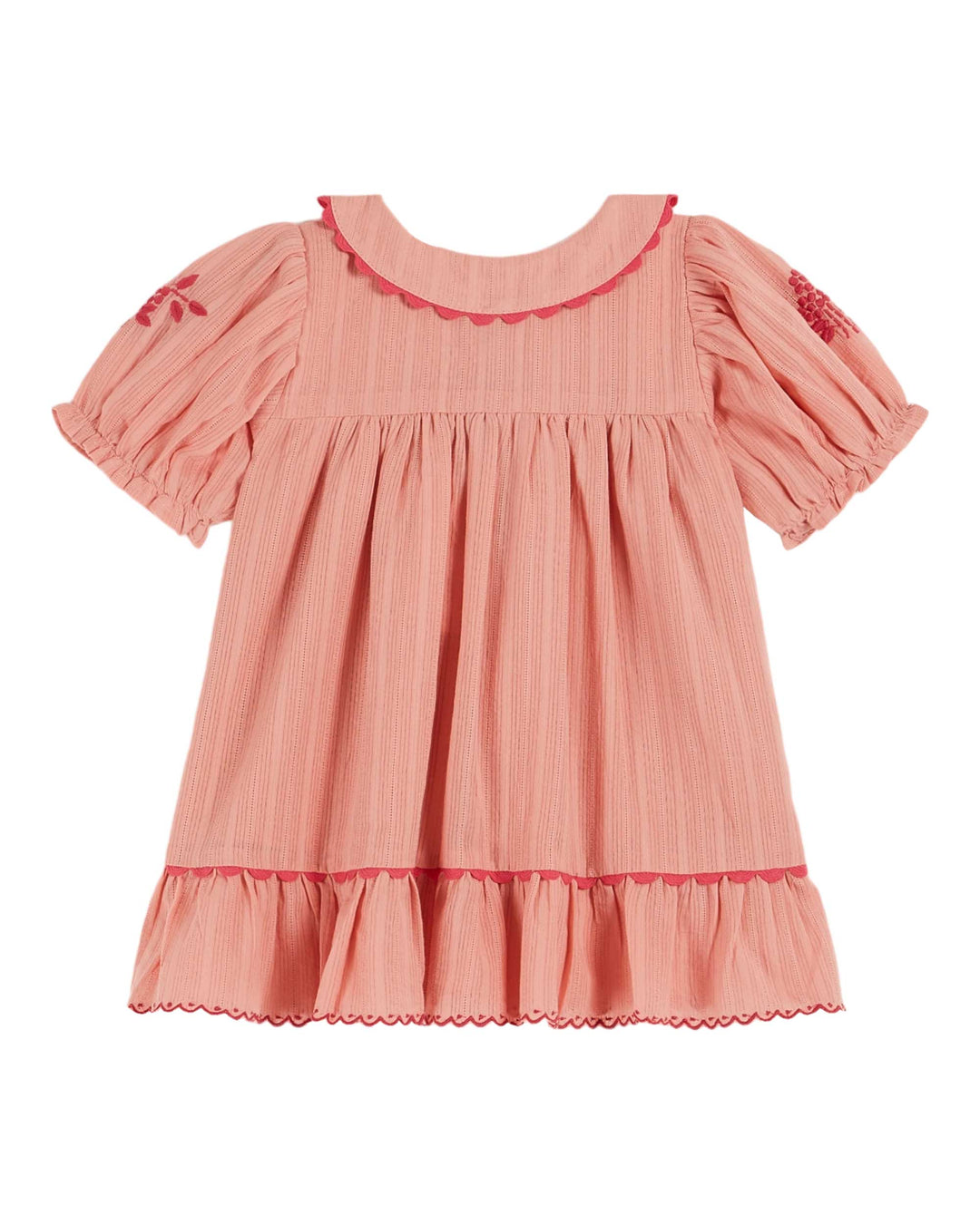 Dress Girl Bordered Blossom - قصيرة