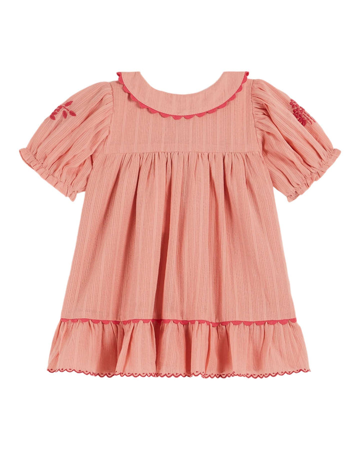 Dress Girl Bordered Blossom - قصيرة