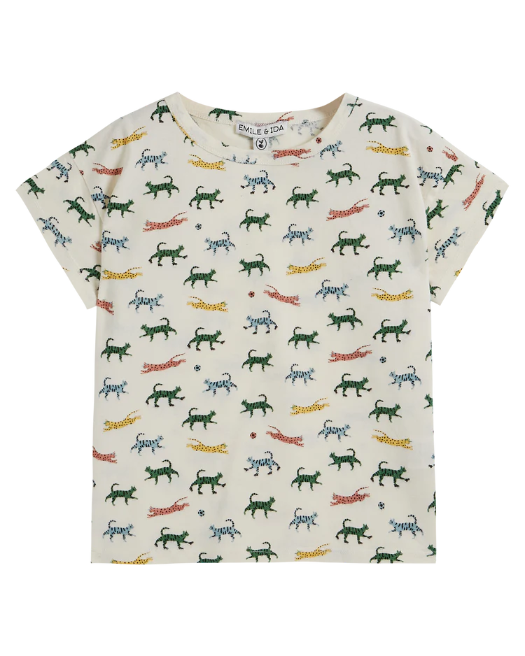 T-Shirt Boy Cat - قصيرة