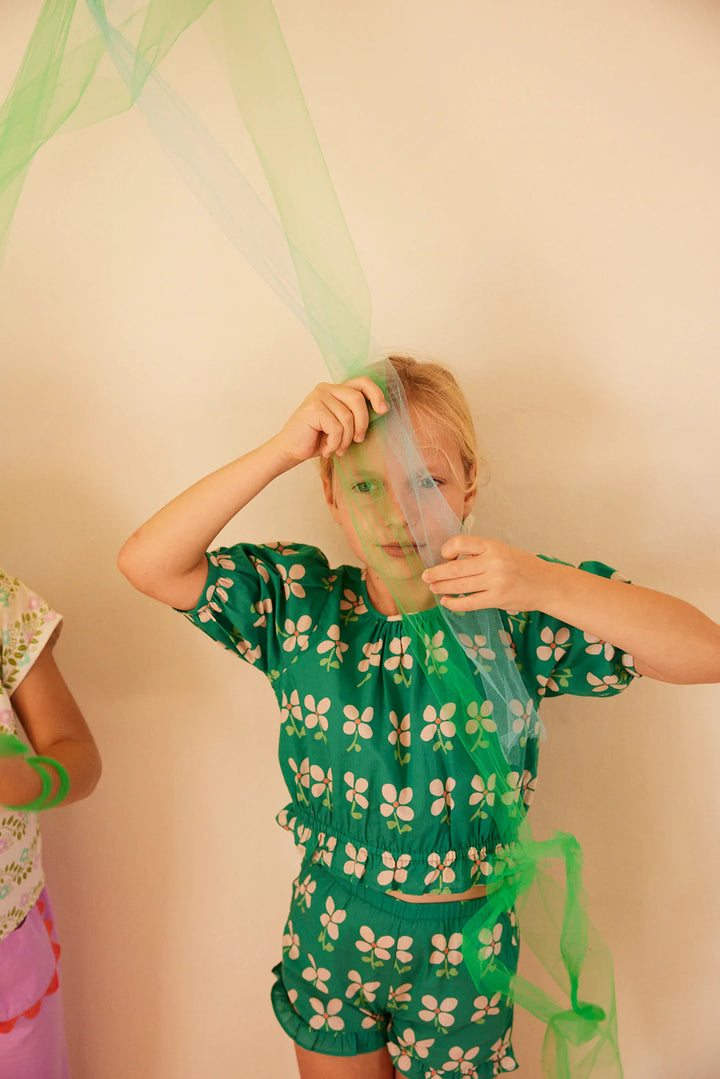 Blouse Girl Canelle Olly Green - قمة