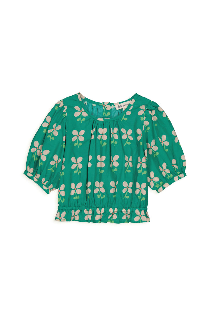 Blouse Girl Canelle Olly Green - قمة