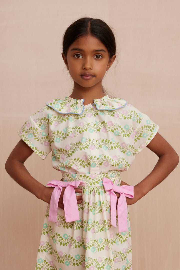 Blouse Girl Carlie Farandole Ecru - قمة