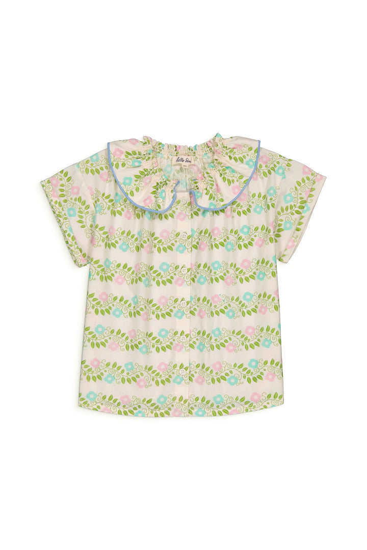 Blouse Girl Carlie Farandole Ecru - قمة