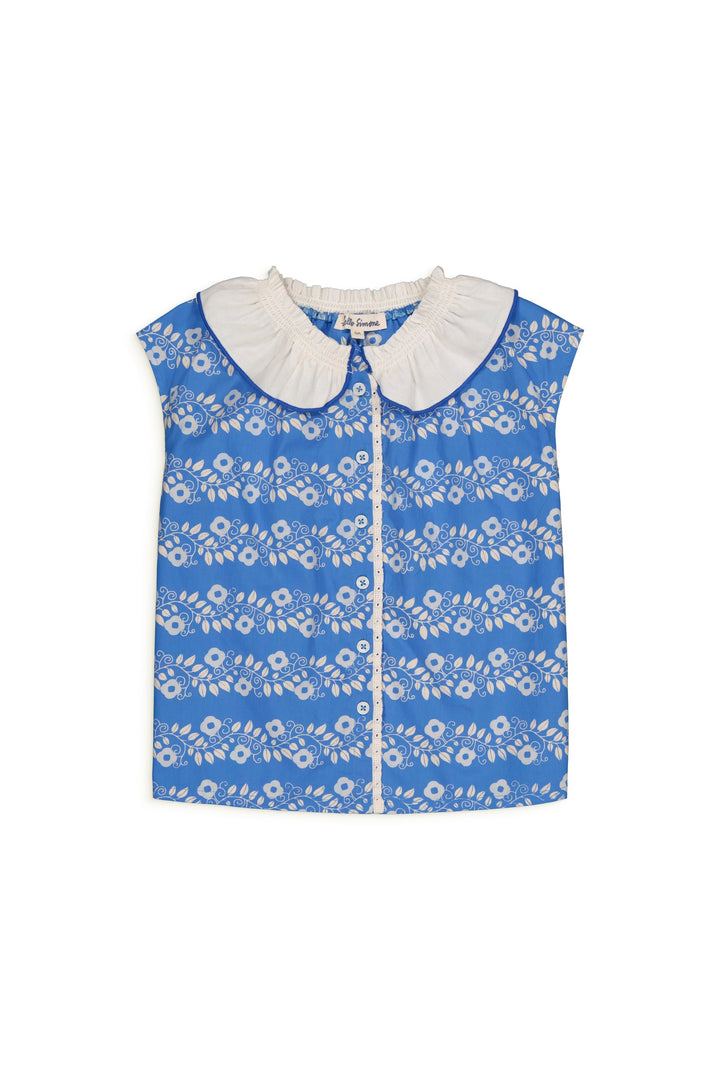 Blouse Girl Camille Farandole Blue - قمة