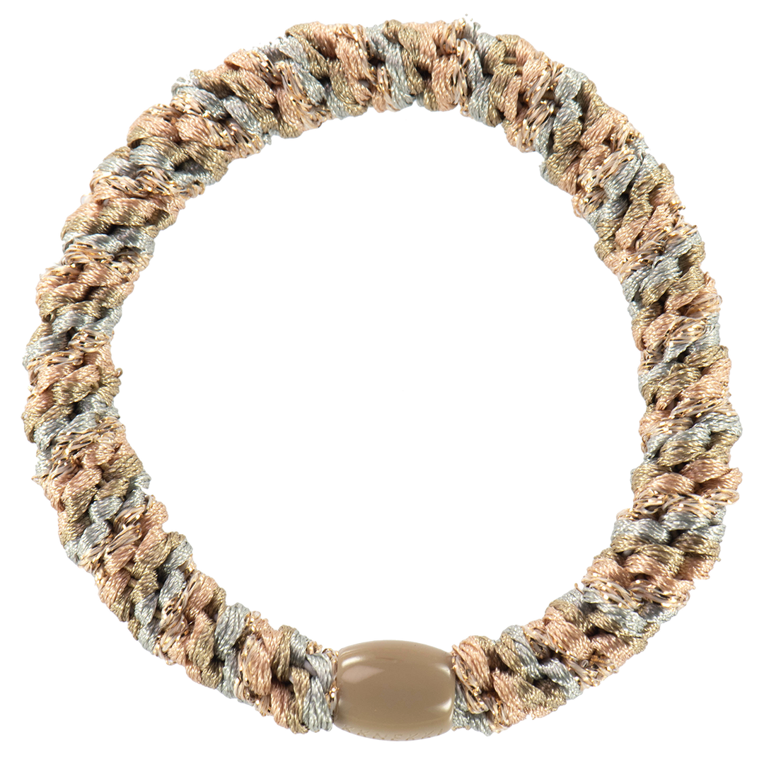 Hair Ties Mix Dusty Grey Beige - المرن