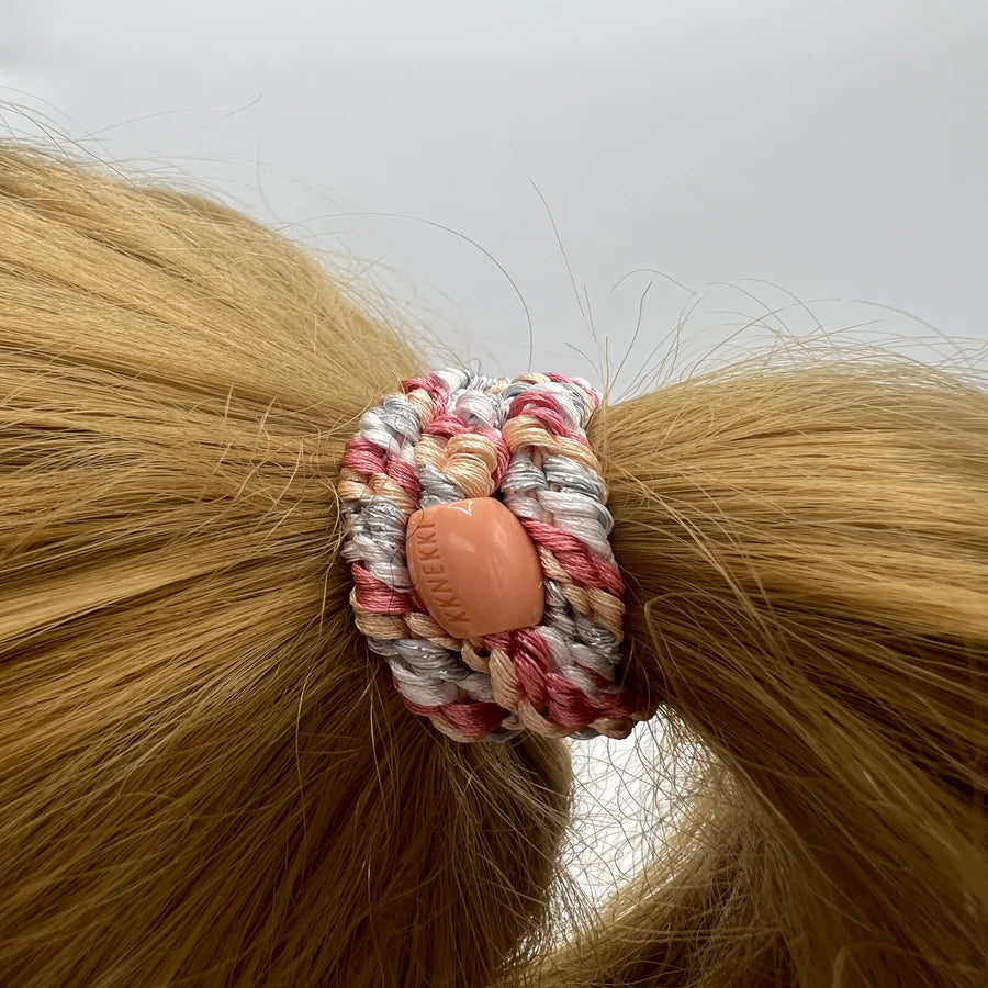 Hair Ties Mix Faded Rose Silver - المرن