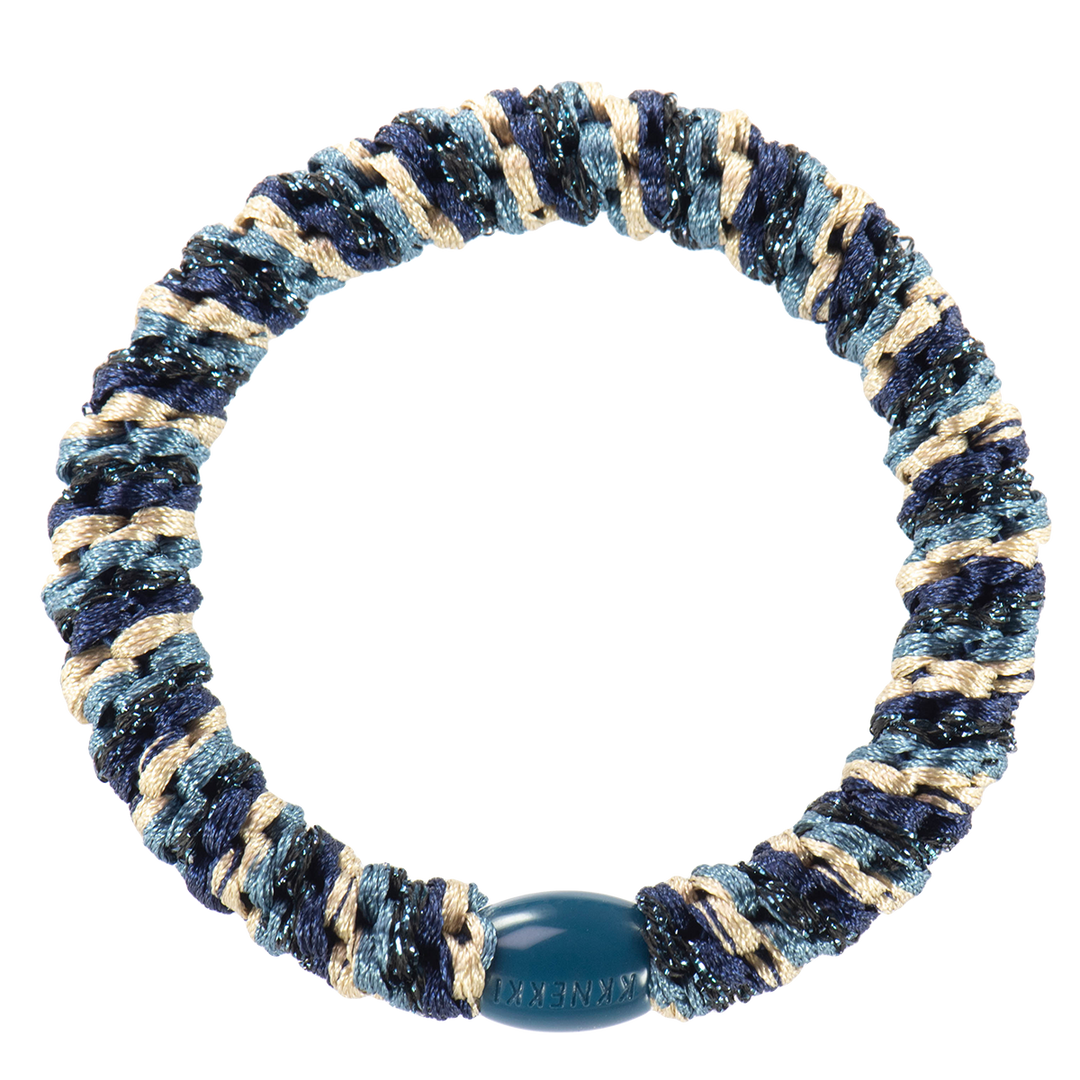 Hair Ties Mix Navy Petrol Glitter - المرن