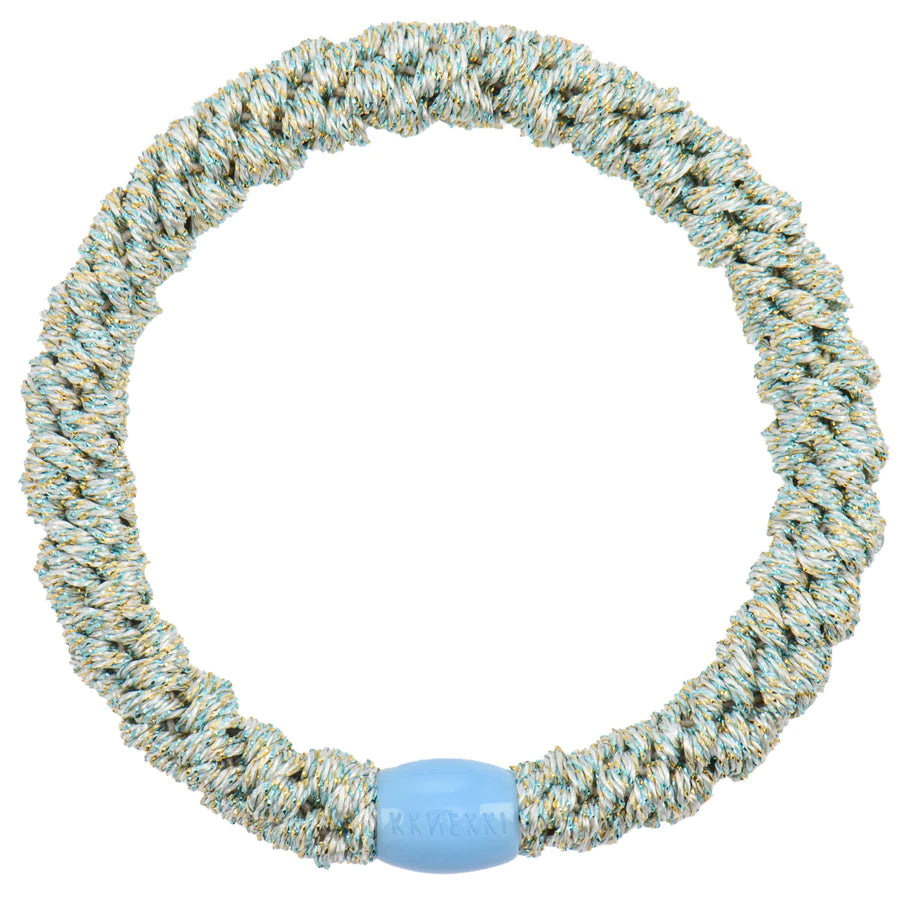 Hair Ties Sparkle Blue Glitter - المرن