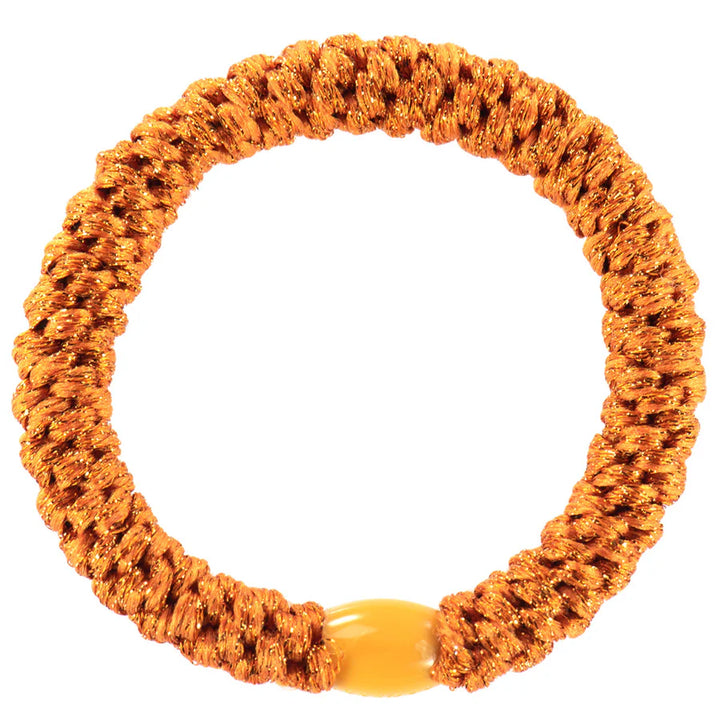 Hair Ties Orange Glitter - المرن