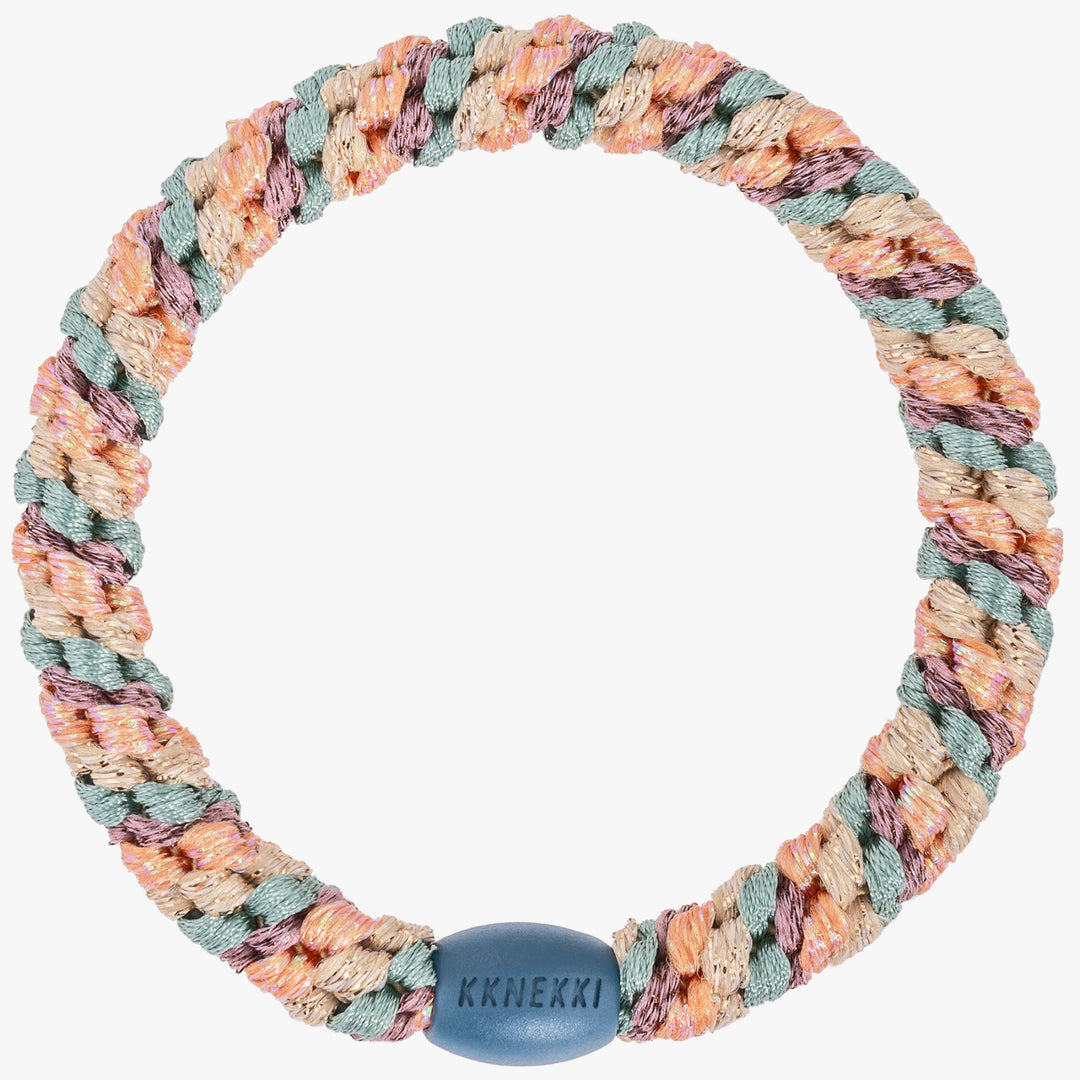Hair Ties Mix Plum Faded Green Glitter - المرن
