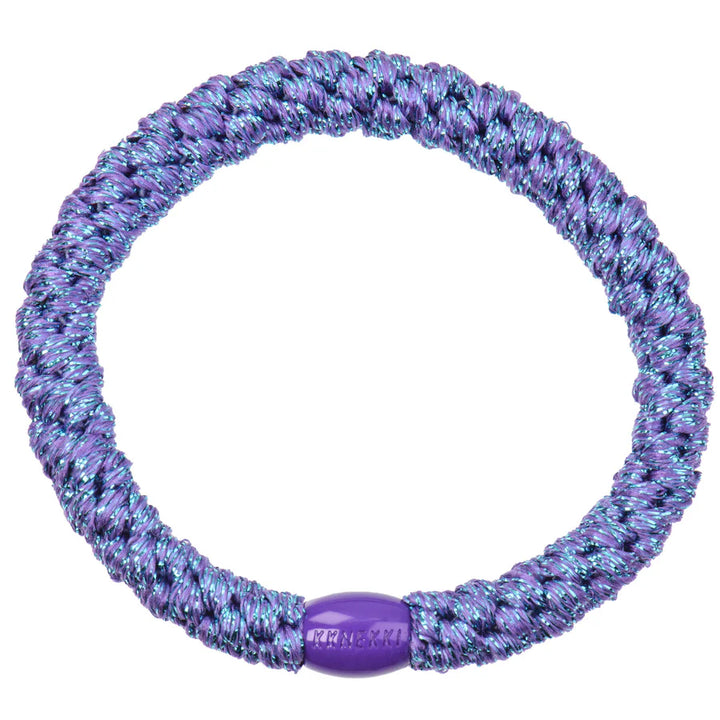 Hair Ties Purple Blue Glitter - المرن