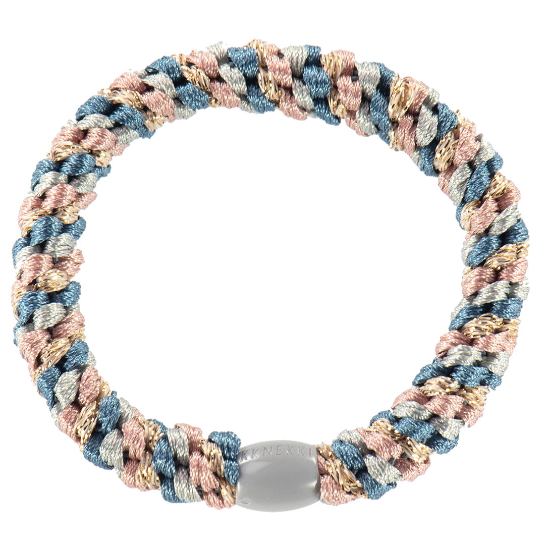 Hair Ties Mix Dusty Blue Dusty Pink - المرن