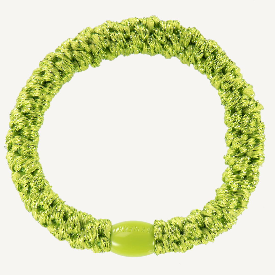 Hair Ties Lime Glitter - المرن