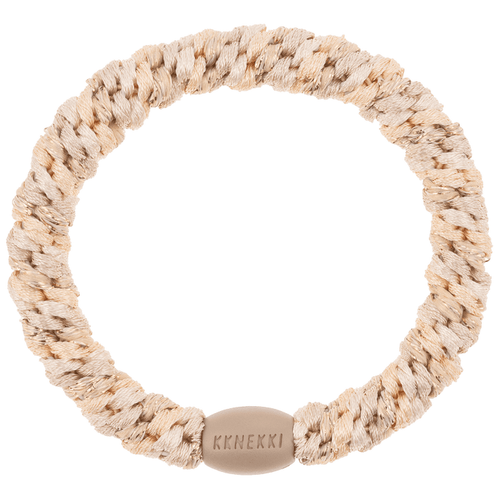 Hair Ties Mix Powder Beige Glitter - المرن