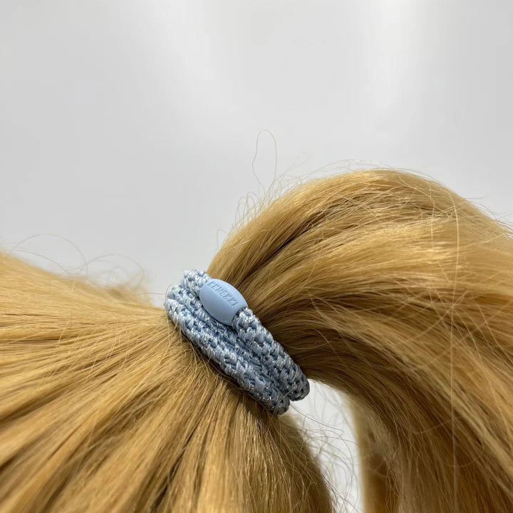 Hair Ties Sea Blue Glitter - المرن