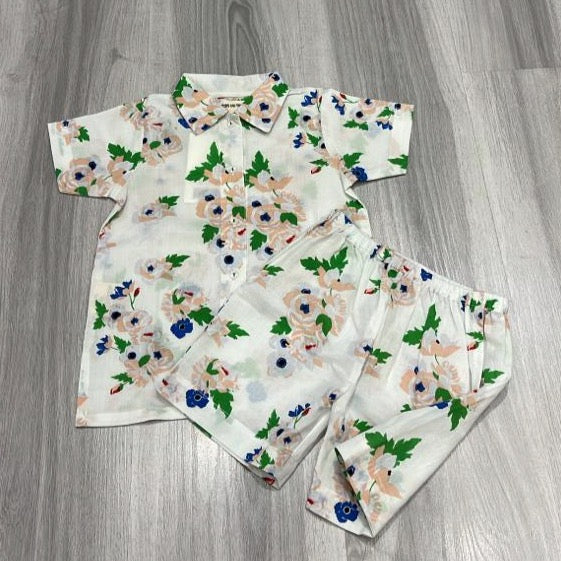 Kids Pyjama Peony Flower - ملابس سباحة
