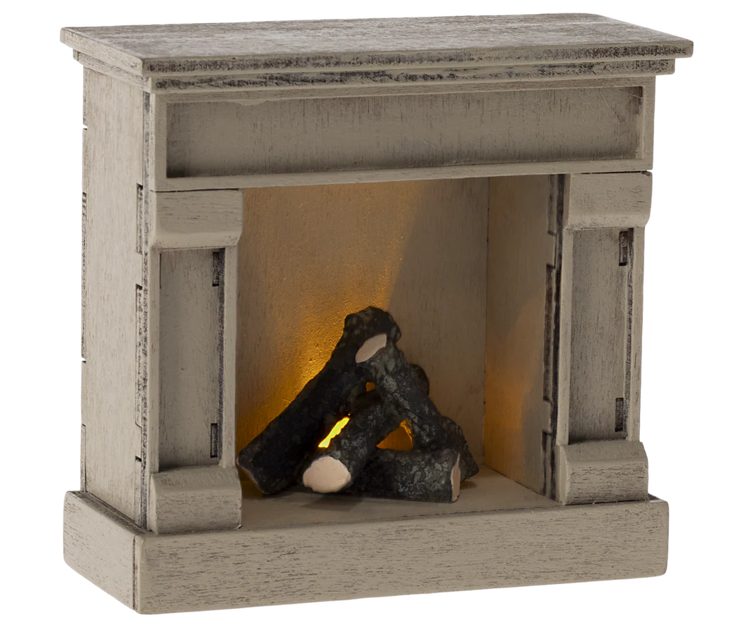 Fireplace, Mouse - Off White -ألعاب الأطفال