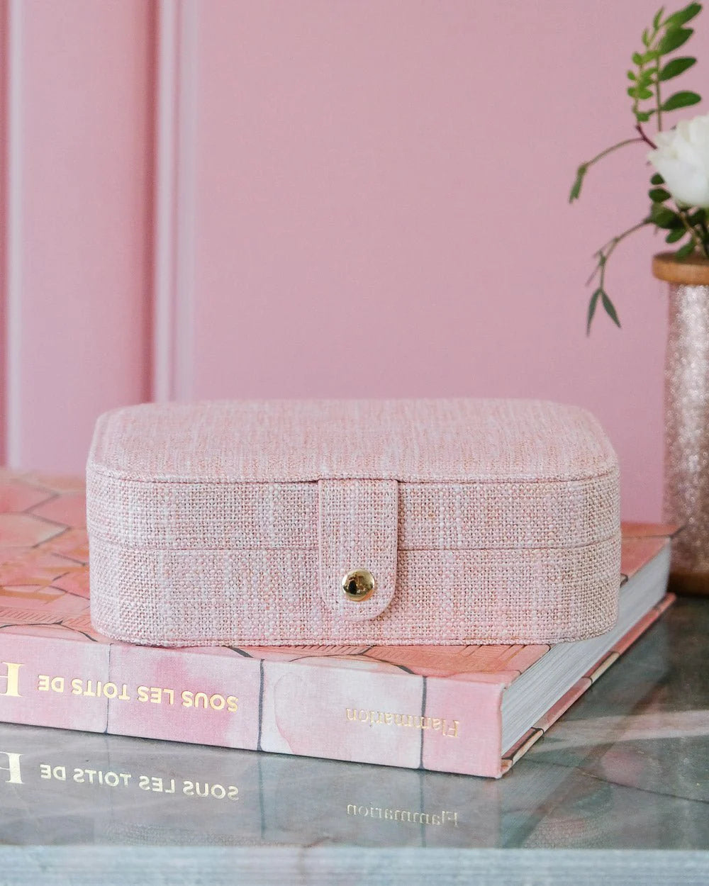 Jewelry Travel Box Brigitte - Pink - علبة مجوهرات