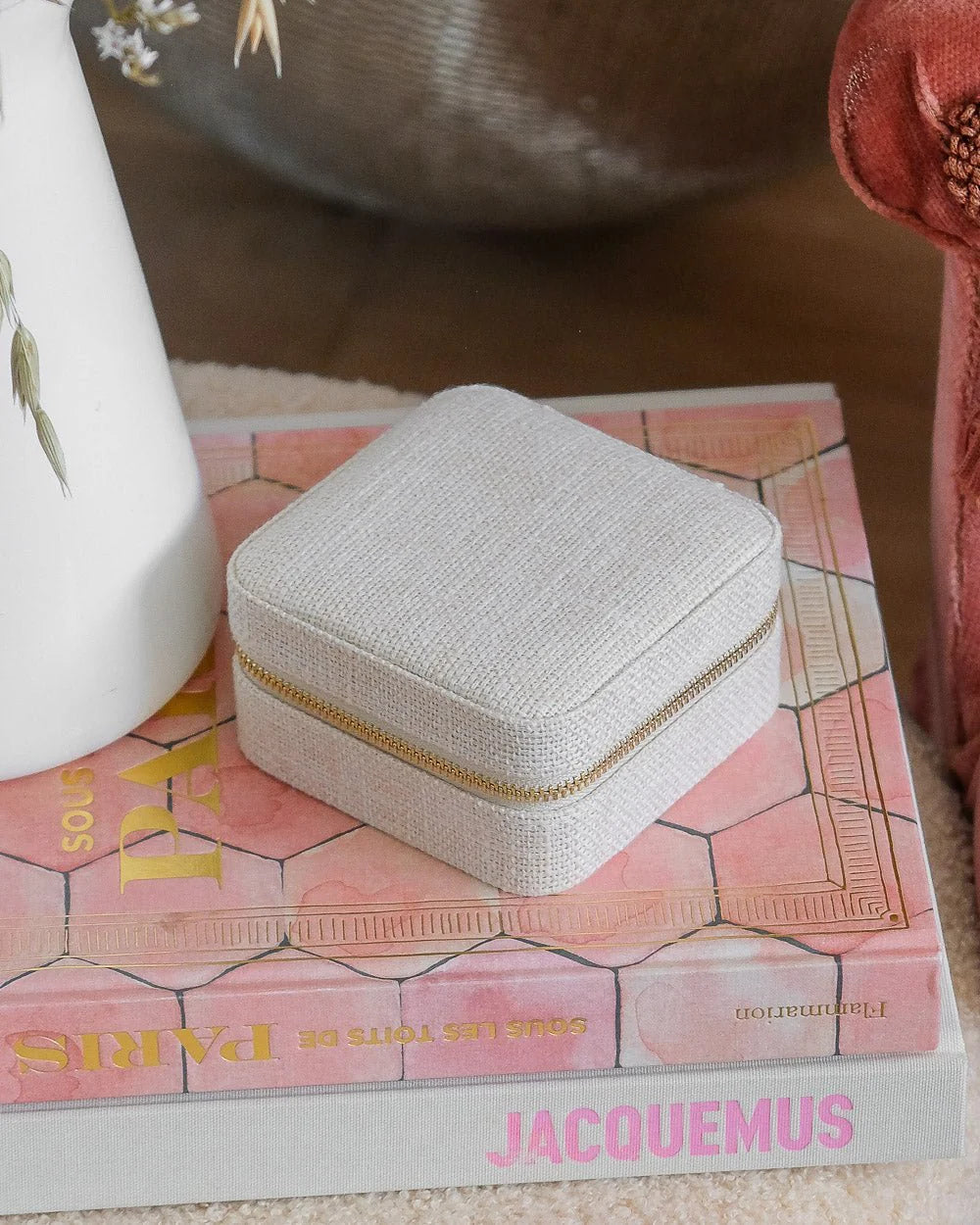 Jewelry Travel Box Corinne - Ecru - علبة مجوهرات