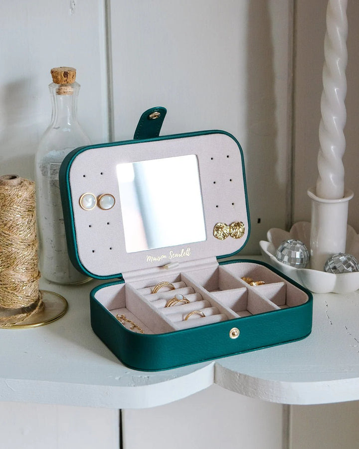 Jewelry Travel Box Brigitte - Green - علبة مجوهرات