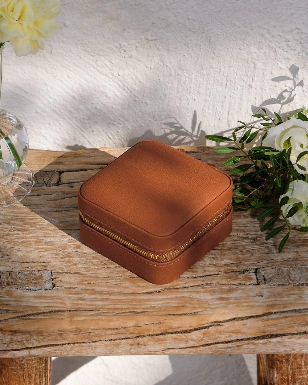 Jewelry Travel Box Corinne - Camel -  علبة مجوهرات