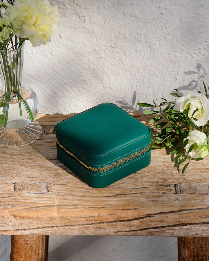 Jewelry Travel Box Corinne - Green - علبة مجوهرات